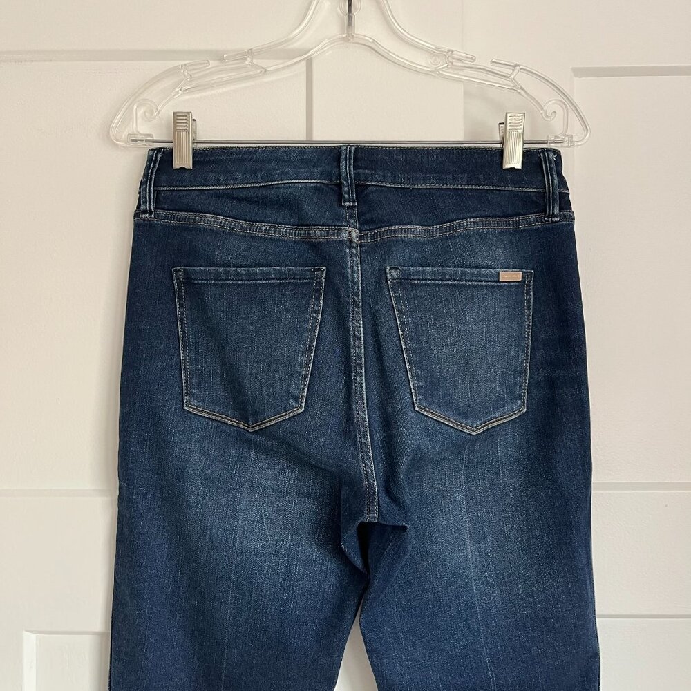 White House Black Market High Rise Straight Crop Jeans - Picture 4 of 6